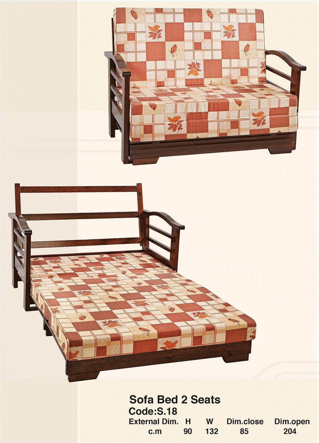 2 Seats Sofa Bed